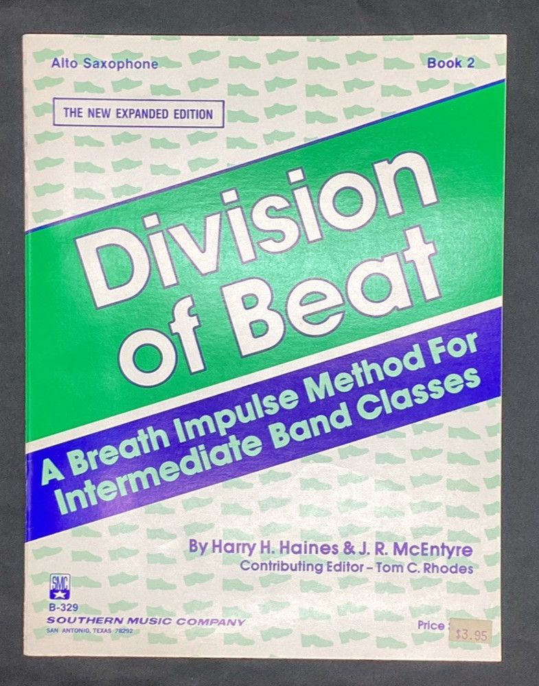 Division of Beat, Intermediate Band, Alto Sax, Haines McEntyre 1982, Free Ship