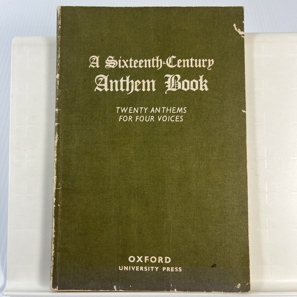 A Sixteenth-Century Anthem Book Religious Choral Vocal STAB Music Book