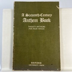 A Sixteenth-Century Anthem Book Religious Choral Vocal STAB Music Book