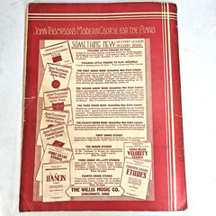 John Thompson Modern Course Second Grade Piano Book 1937 Sheet Music Tutor Vtg