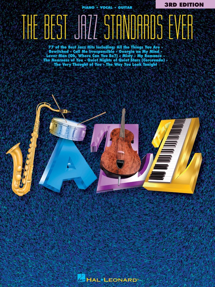 Best Jazz Standards Ever Piano Sheet Music Guitar Chords Lyrics 77 Songs Book