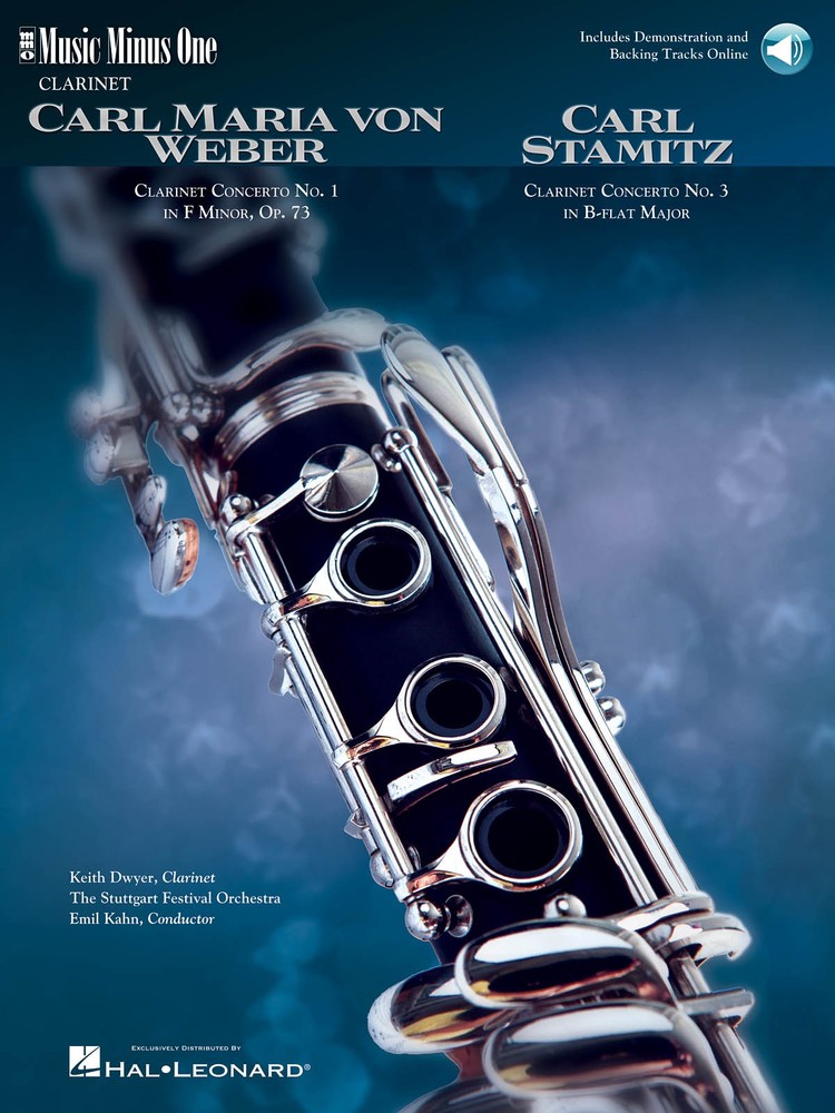 Weber Concerto No 1 F Minor Op 73 Stamitz No 3 Clarinet Sheet Music Book Audio