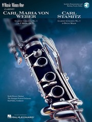 Weber Concerto No 1 F Minor Op 73 Stamitz No 3 Clarinet Sheet Music Book Audio