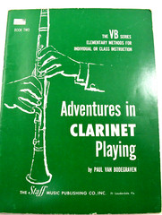 Adventures in Clarinet Playing by Paul Bodegraven Book Two Instruction Book