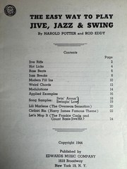 VINTAGE – THE EASY WAY TO PLAY JIVE, JAZZ & SWING – 1944 Piano Instruction Book