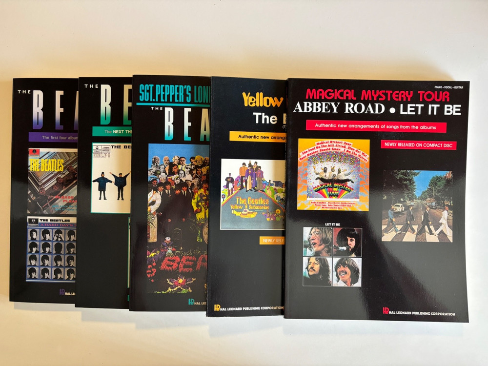 Beatles SHEET MUSIC LOT 5 Books ALL UNUSED PRISTINE « Compact Disc Collection »