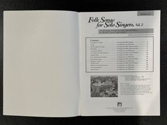 Folk Songs for Solo Singers, Vol 2 Medium Low Solo Voice Piano Jay Althouse w/CD