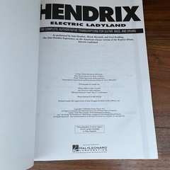 Jimi Hendrix Electric Ladyland Tab & Sheet Music For Guitar Bass & Drums 1989