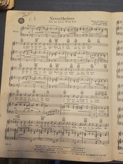 Nevertheless – sheet music – 1950 movie Three Little Words – Fred Astaire