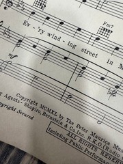 A Nightingale Sang in Berkeley Square Sheet Music New Faces Ray Noble P/V/G 1940