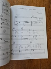 Joni Mitchell – The Hissing of Summer Lawns 1976 sheet music song book songbook