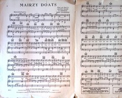 Mairzy Doats 1943 Sheet Music Sonny Dunham Orchestra Pop Piano Vocal Guitar