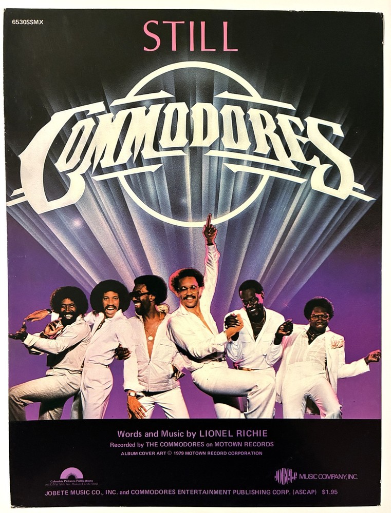 1979 COMMODORES « STILL » SHEET MUSIC – LIONEL RICHIE – ROCK POP SOUL ERA