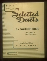 NEW Selected Duets Saxophone Volume I 1 H Voxman Easy-Medium Rubank Hal Leonard