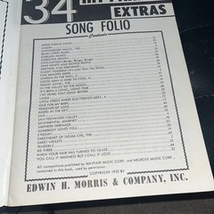34 Hit Parade Extras Sheet Music c 1952 Big Band Jazz Age Songs Vintage Songs