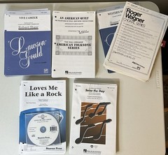 Lot Of 5 Men’s Choral Sheet Music Multiple Copies Each VGUC