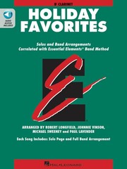 Essential Elements Holiday Favorites for Bb Clarinet Sheet Music Book & Audio