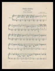 KATINKA Friml 1915 Allahs&rsquo; Holiday SCARCE PIANO FOX TROT SOLO Show Sheet Music