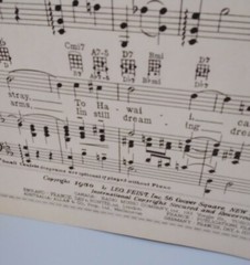 1930 Ukulele Moon Sheet Music For Multiple Instruments