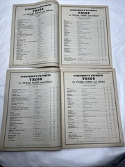 Vintage Amsco Trio Sheet Music Lot of 3 Violin Piano Cello Jay Arnold