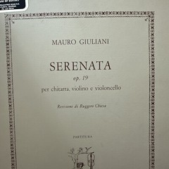 Mauro Giuliani Serenata Op. 9 Classical Guitar Violin sheet Music -HTF 45 Pages