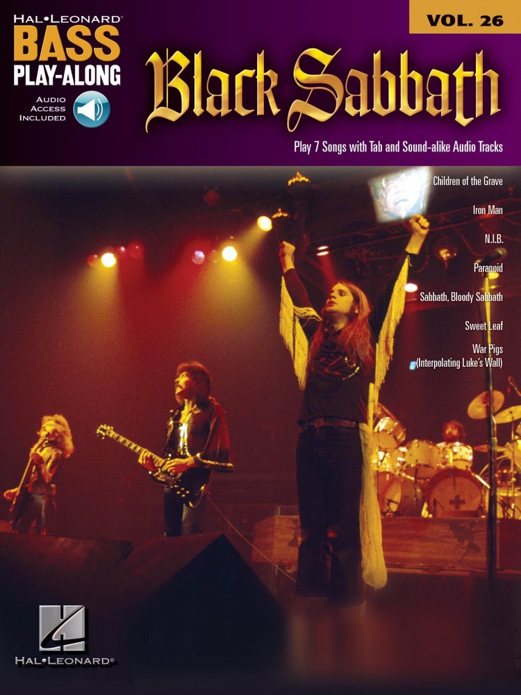 Black Sabbath Sheet Music Bass Play-Along Book and Audio NEW 000701180