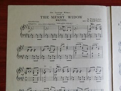 The Merry Widow: waltz by Franz Lehar – 1908 Piano sheet music in A