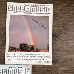 Vintage Sheet Music Magazine Lot 3 1981 1984 Piano Guitar Superman