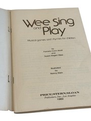 1982 Wee Sing and Play Musical Games Rhymes for Children Song Book