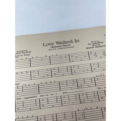 1938 Vintage Love Walked In Hawaiian Guitar Sheet Music Ira George Gershwin