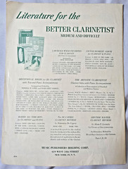 Vintage Clarinet Piano Sheet Music Lot 6 Pieces Begin The Beguine Stamitz
