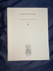 Silvestro Ganassi Sheet Music Opera intitulata Fontegara Hortus Musicus 1991 NEW