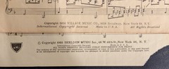 1950&Prime;s Vintage Lot of 5 Sheet Lyrics Words Music