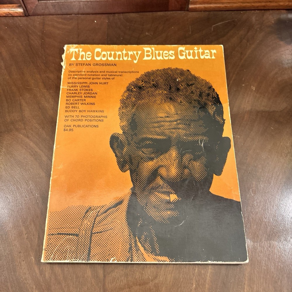 Vintage 1968 The Country Blues Guitar Stefan Grossman Oak Publications Songbook