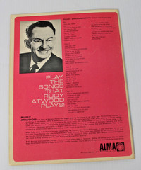 Vintage 1965 Rudy Atwood Piano Arrangements Vol 4, Alma Records Inc RARE OOP