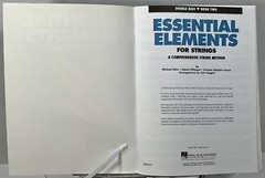 Essential Elements for Strings – Double Bass Book 2 String Method Hal Leonard