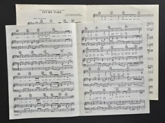 Its My Turn Sheet Music Piano Vocal Guitar Vtg (Diana Ross Song) 1980 USA SELLER