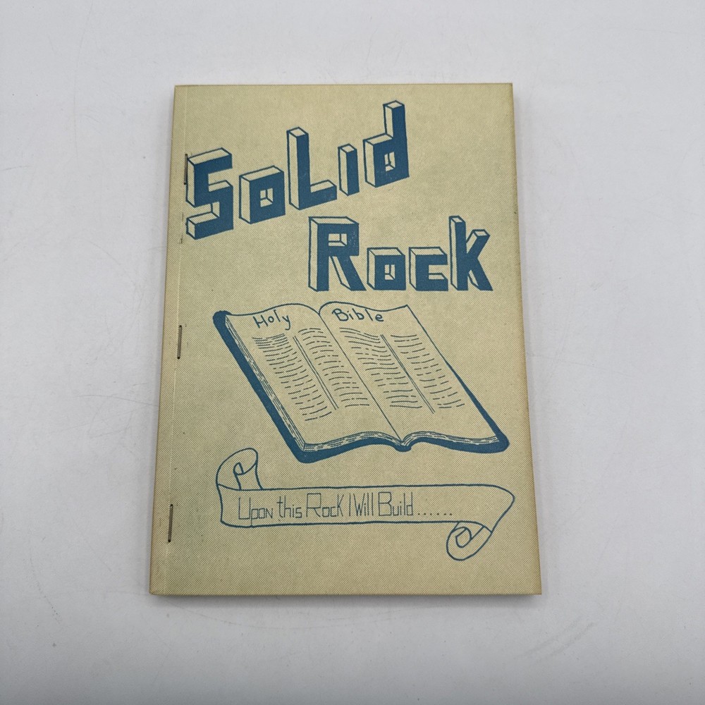 Vintage 1952 “Solid Rock” Christian Hymnal Song Book Shape Notes