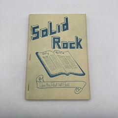 Vintage 1952 “Solid Rock” Christian Hymnal Song Book Shape Notes