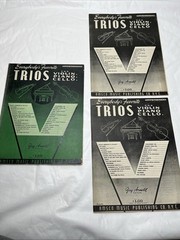 Vintage Amsco Trio Sheet Music Lot of 3 Violin Piano Cello Jay Arnold