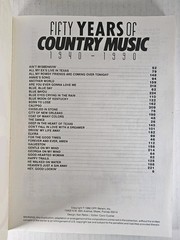 Fifty Years Of Country Music 1940-1990 Piano/ Vocal/ Chords Sheet Must