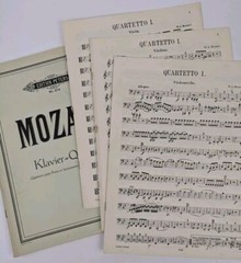 Edition Peters Mozart Piano Quartets No. 1 G min. K478 & No. 2 Eb maj. K493