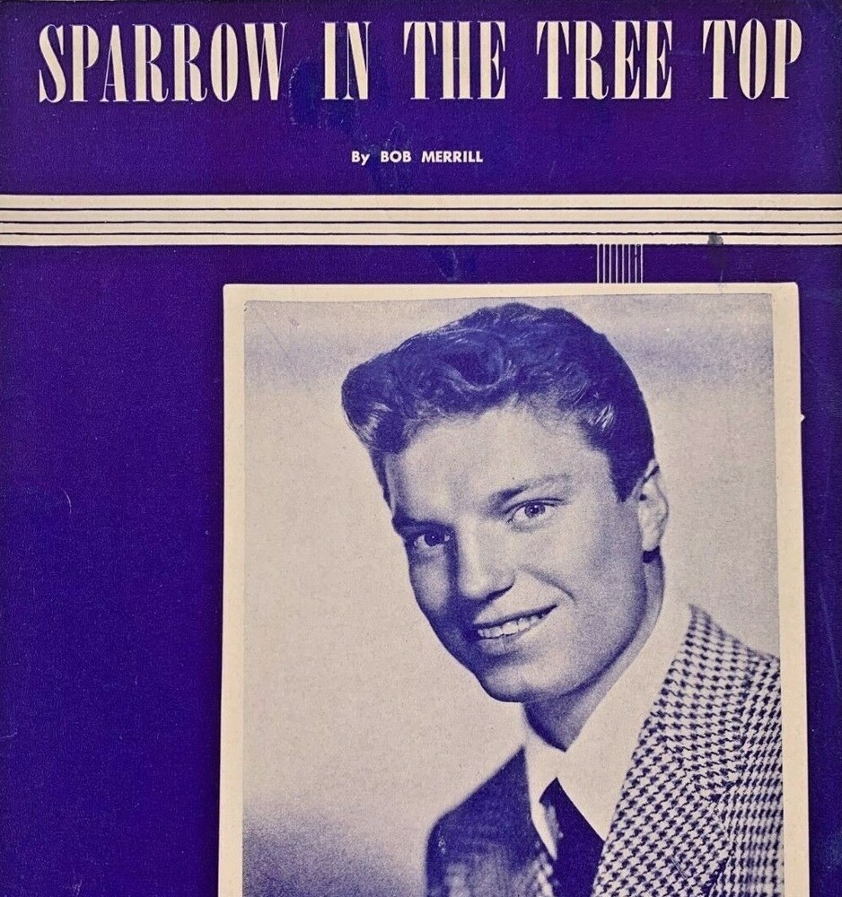 Vintage Sheet Music Sparrow In the Tree Top by Guy Mitchell 1951 PA-11