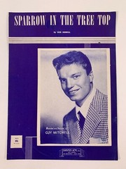 Vintage Sheet Music Sparrow In the Tree Top by Guy Mitchell 1951 PA-11