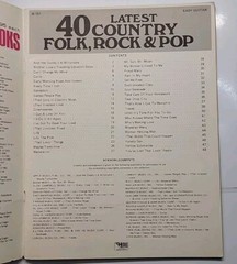 40 Latest Country Folk Rock Pop Vocal Sheet Music Deluxe Modern World Library