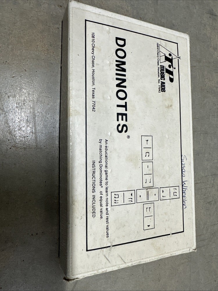 1978 TP Music Aids Dominotes With All Pieces And Parts And Instructions-rare