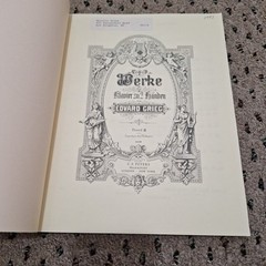 Edition Peters Grieg Piano Works Vol. 1, 2 And 3