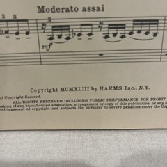 George Gershwin « Rhapsody in Blue » DUET Piano Score, Presentation copy Harms Pub