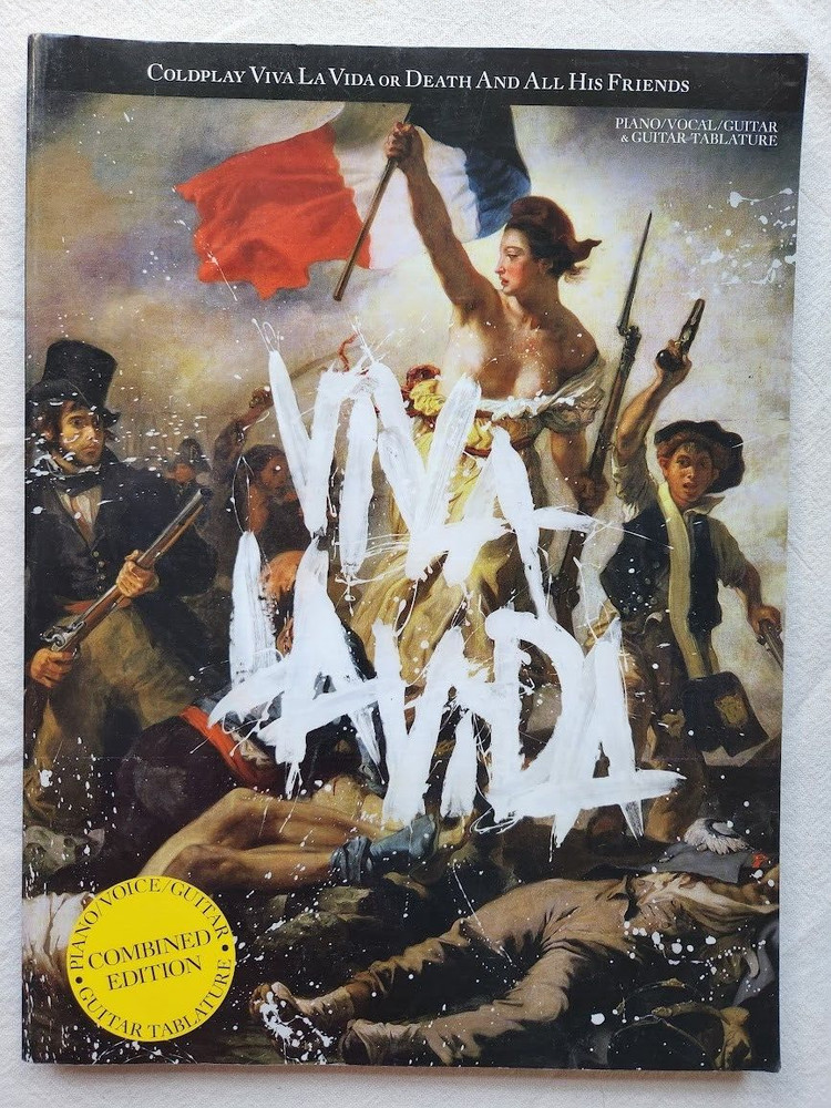 COLDPLAY with VIVA LA VIDA – PIANO, VOCAL, GUITAR (TAB) – WISE- VGC