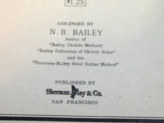 Songs From Aloha Land Collection Hawaiian Songs Ukulele Accompaniment NB Bailey